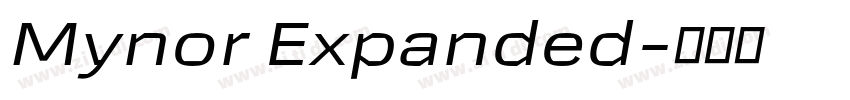 Mynor Expanded字体转换